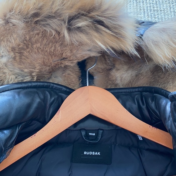 Rudsak Leather Down Jacket - Picture 2 of 4